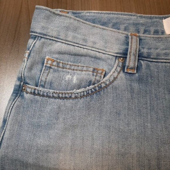 Iro Cutoff Denim Shorts Womens Size 27 Blue Distressed Nalyn Boyfriend Jean - Picture 6 of 13